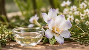 Flowers representing flower essences